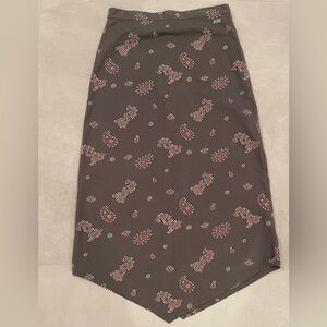 New French Poivre Blanc cotton long skirt.